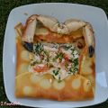 Crêpes salées au crabe et crème de crabe au[...]