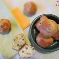 Muffins aux petits pois et parmesan