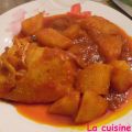 Pommes de terre & Poulet à la sauce tomate