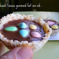 Petits nids de Pâques chocolatés