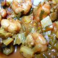 Curry de gombos aux crevettes, Recette Ptitchef