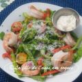 SALADE DE LAITUE BOSTON AUX CREVETTES