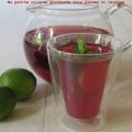 Thé glacé au roiboos, fleurs d'hibiscus, menthe[...]