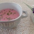 Velouté de radis roses à la sauge