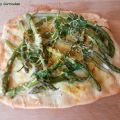 Pizza blanche aux asperges (White pizza with[...]