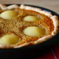 Tarte aux poires, amandes, chocolat