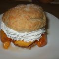 Shortcake(individuel) d`autrefois aux pêches