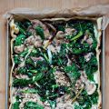 Quiche au kale et champignons