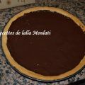 Tarte au caramel et chocolat