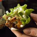 Temaki à la peau de saumon grillée
