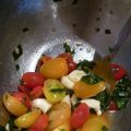 Salade de tomates cerises et de fromage en[...]