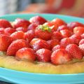 Tarte fraises / rhubarbe