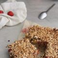 Crumble barres mangue-fraise-basilic