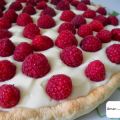 Tarte chocolat blanc framboises