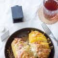 Hasselback Potato with Pancetta and cheese