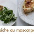Quiche au mascarpone