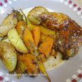 Cuisse de dinde laquée aux épices, légumes rôti[...]