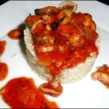 Riz à la sauce tomate aux fruits de mer,[...]
