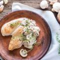 Sauce poulet à la crème et aux champignons