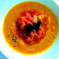  Soupe de carottes, lentilles rouges et[...]
