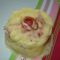 Purée de pommes de terre-courgettes et pancetta