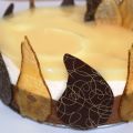 Bavarois poire-chocolat sur craquant spéculoos