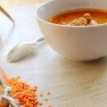 Potage chou-fleur et lentilles corail