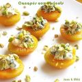 Canapés aux abricots