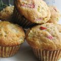 Muffins rhubarbe et fraise