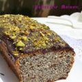 Cake aux graines de pavot, chocolat et pistaches