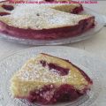Gâteau moelleux aux prunes rouges