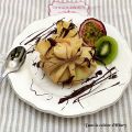 Aumonière de crêpes kiwi-passion caramélisés et[...]