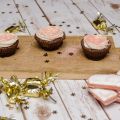 Cupcakes au chocolat et biscuits roses de Reims