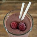 Smoothie banane choco framboise, Recette[...]