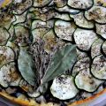 Tarte Jambon-courgettes/Aubergines