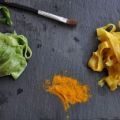 Pâtes maison vertes et jaunes, Recette Ptitchef