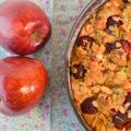 Gâteau-crumble au lait d'amande, pommes et[...]