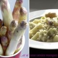 Risotto aux asperges violettes