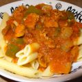 Pennes arrabbiata à la saucisse italienne