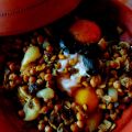 

Tajine de rhubarbe, pois chiches, ...


