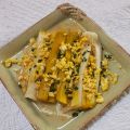 Poireaux vinaigrette oeuf mimosa