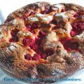 Tarte au sucre et aux framboises