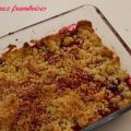 Crumble aux framboises