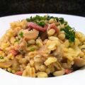 Risotto d'Ebly aux lardons, oignons et[...]