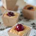 Gâteaux citron et cerises