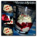 Verrines griottes mascarpone