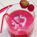 Milk-shake aux fraises et framboises