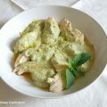 Aiguillettes de poulet sauce avocat et yaourt