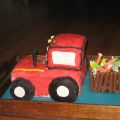 Tracteur gâteau  3D