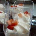 Petites verrines fraises-chocolat-rhubarbe